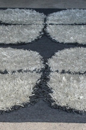 Detall carpet Flower. Handwoven in a technique "Trensaflossa". Design Elisabeth Johansson.